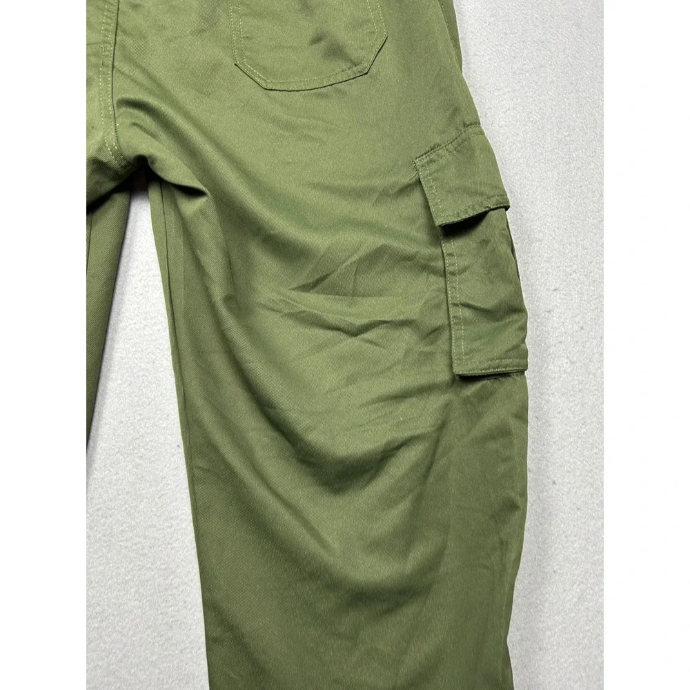 HK Cargo Pants 100% Polyester Olive Green XL Mens